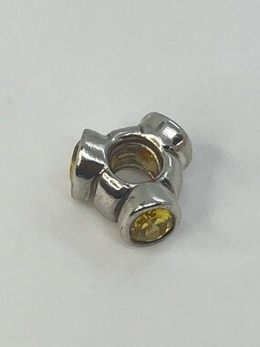 Pandora 925 ALE Sterling Silver Yellow CZ Cats Eye Charm Retired | 790289YCZ